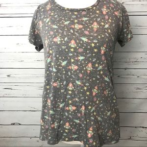 LulaRoe Rocket Space Classic Tee